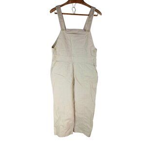 United By Blue Womens Beige Corduroy Organic Overalls Pockets Size M Minimalist